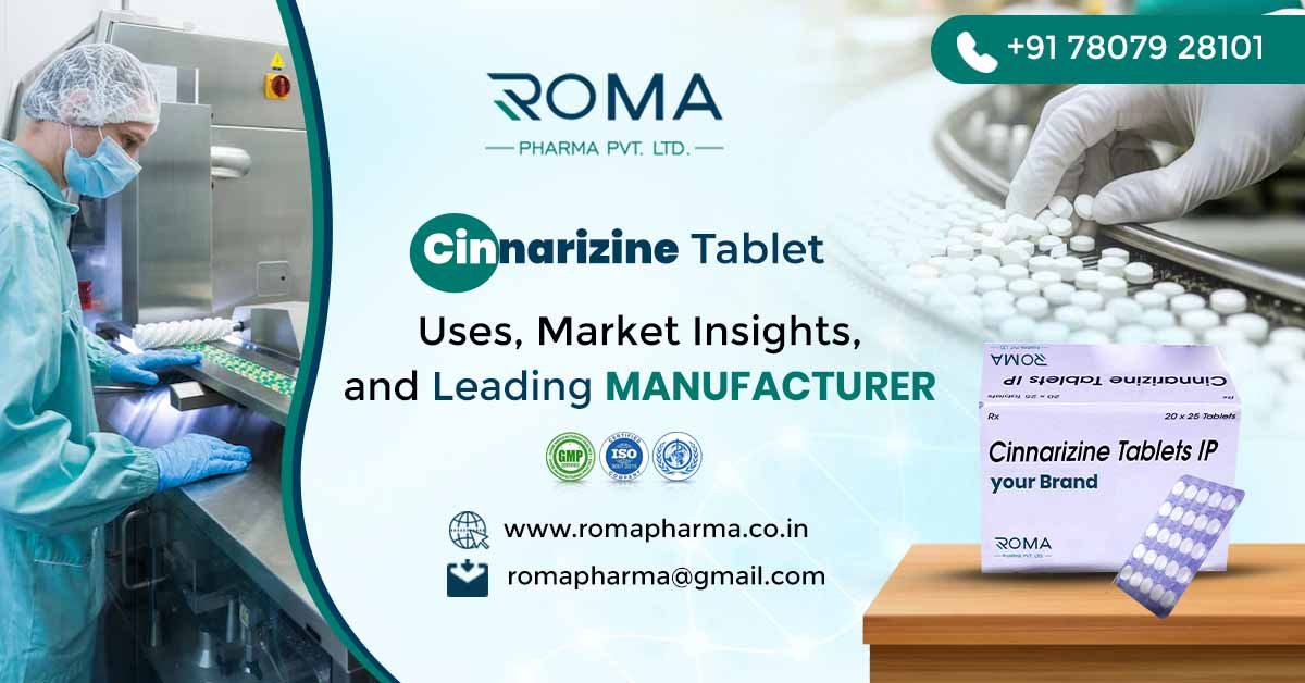 Cinnarizine 20mg Tablet Manufacturer